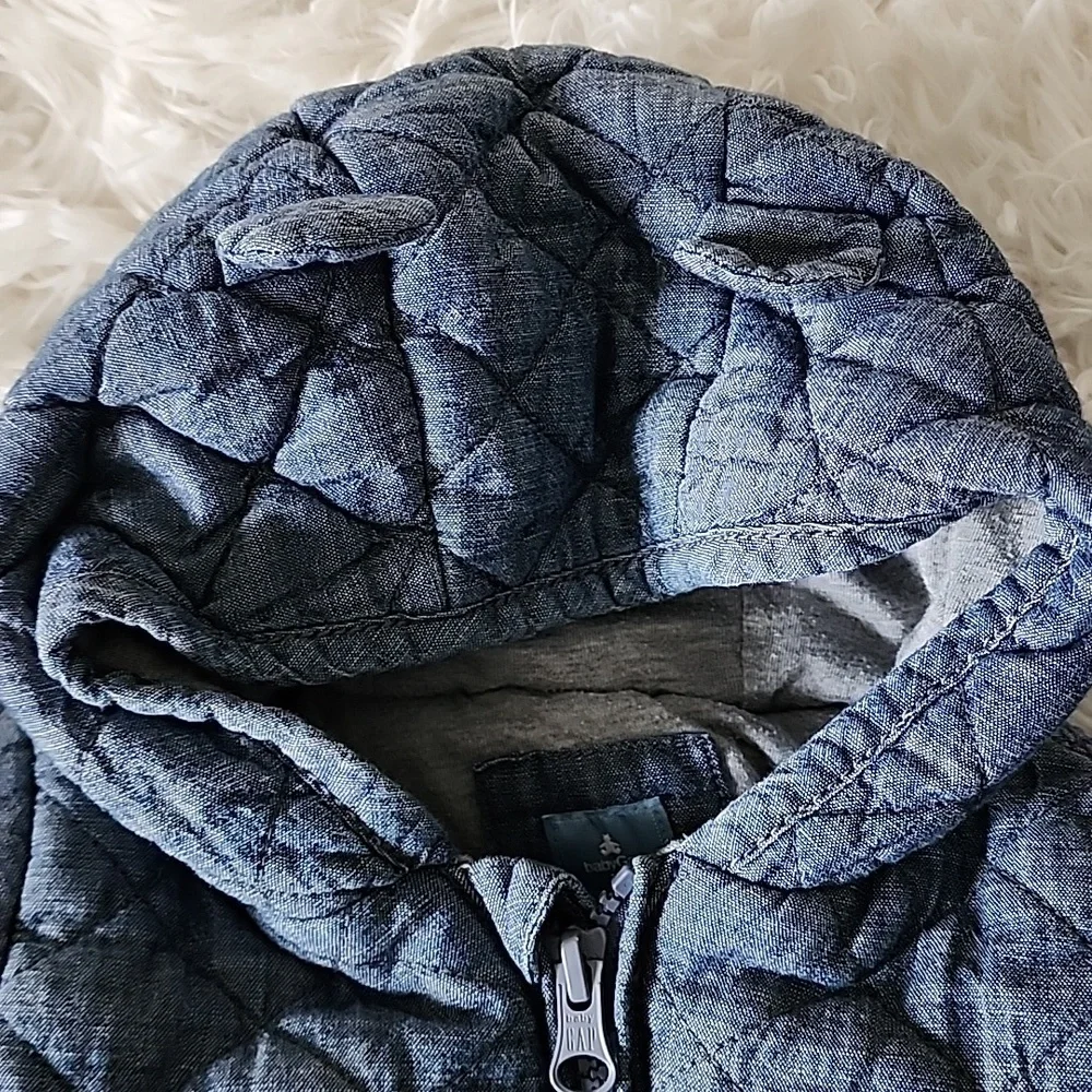 Gap Baby Quilted Dark Blue Baby Winter Jacket